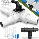 Tillvex 12-delige Bypass set - Zwembadadapter - 32-38mm - Wit